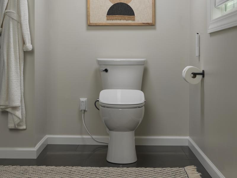 DELTA Refresh Ultimate Elongated Electric Bidet Toilet Seat — White