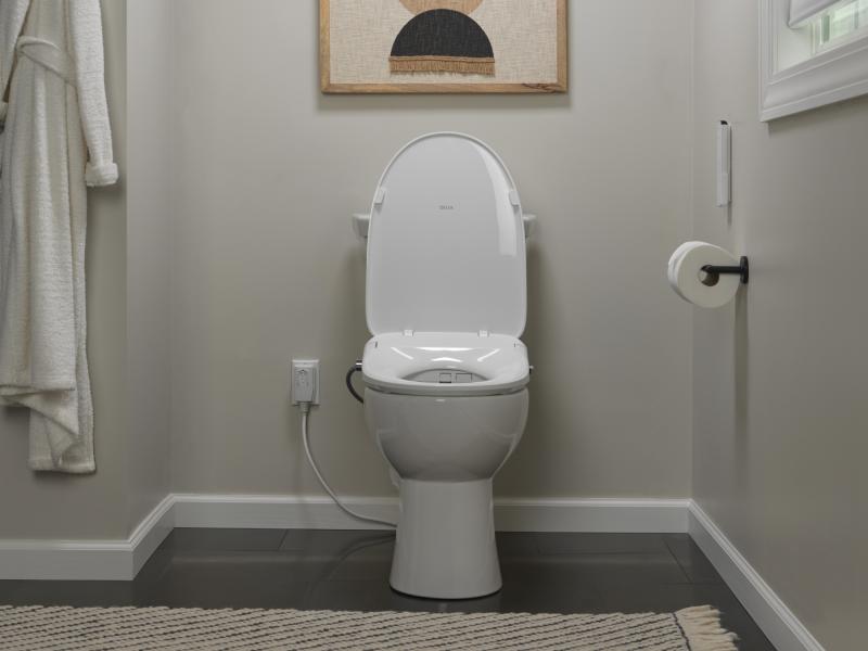 DELTA Refresh Ultimate Elongated Electric Bidet Toilet Seat — White