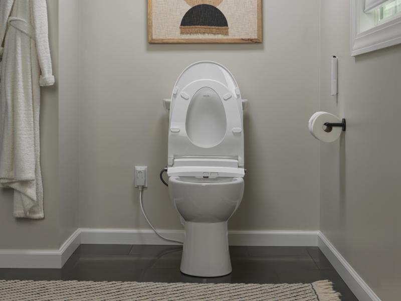 DELTA Refresh Ultimate Elongated Electric Bidet Toilet Seat — White
