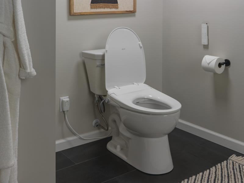 DELTA Refresh Ultimate Elongated Electric Bidet Toilet Seat — White