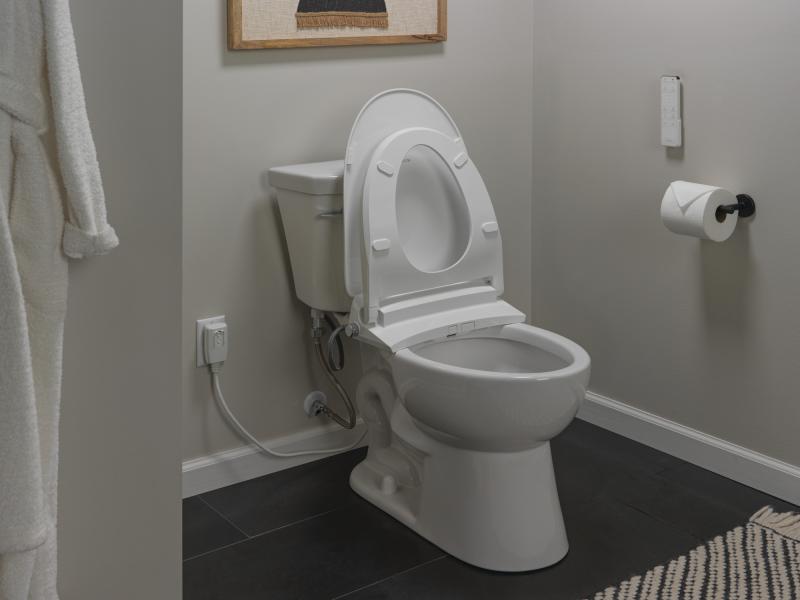 DELTA Refresh Ultimate Elongated Electric Bidet Toilet Seat — White