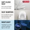 DELTA Refresh Ultimate Elongated Electric Bidet Toilet Seat — White