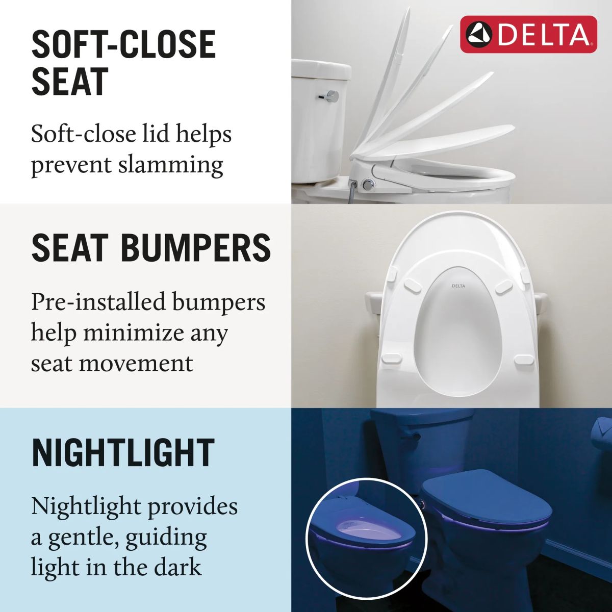 DELTA Refresh Ultimate Elongated Electric Bidet Toilet Seat — White