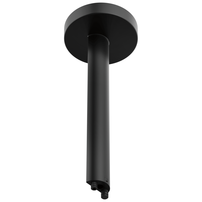BRIZO Roccesco 12" Ceiling Mount Shower Arm and Flange — Matte Black