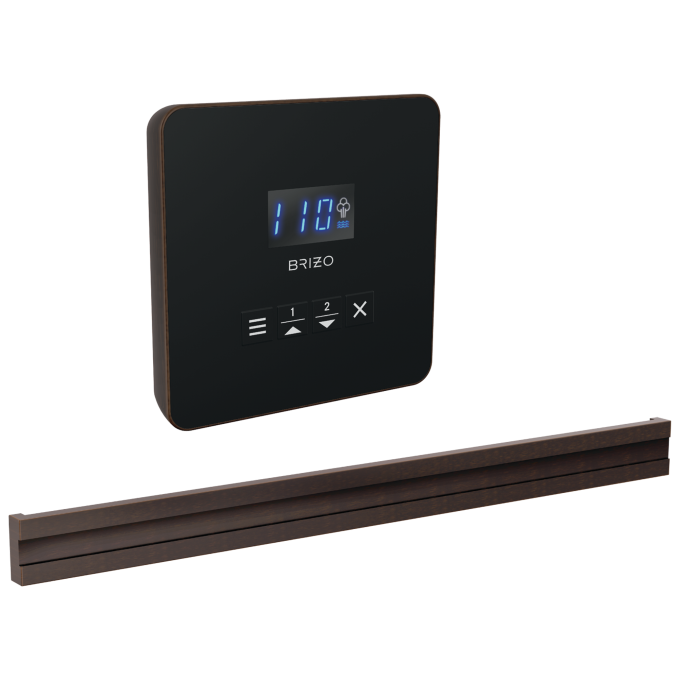 BRIZO Other Elemental Square + Bilateral Steam Set — Venetian Bronze
