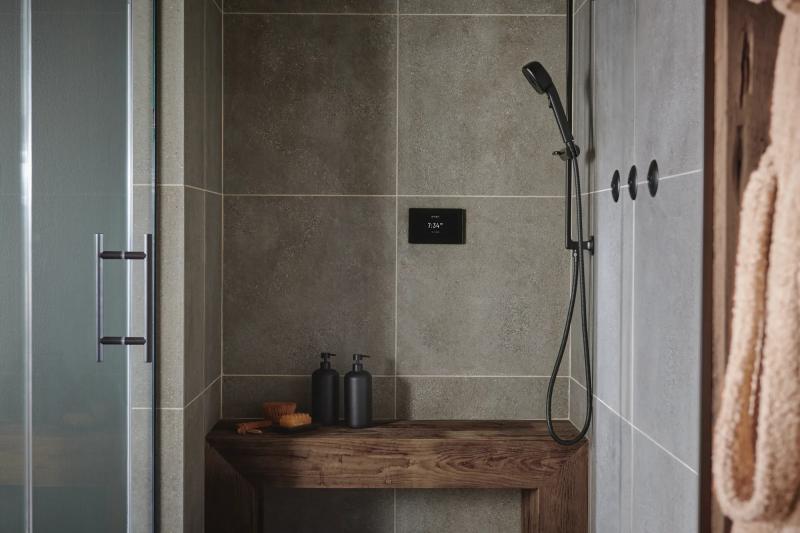 BRIZO Allaria Multi-Function Slide Bar Handshower — Matte Black