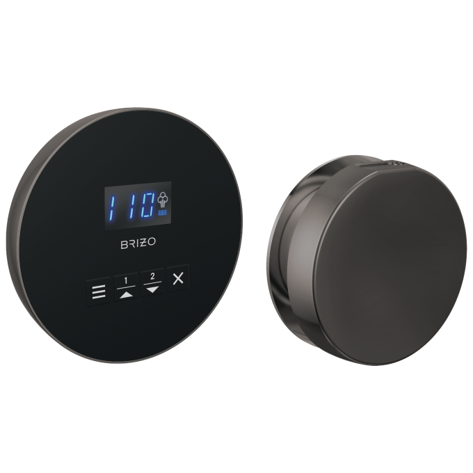 BRIZO Other Elemental Round Steam Set — Lumicoat® Black Onyx