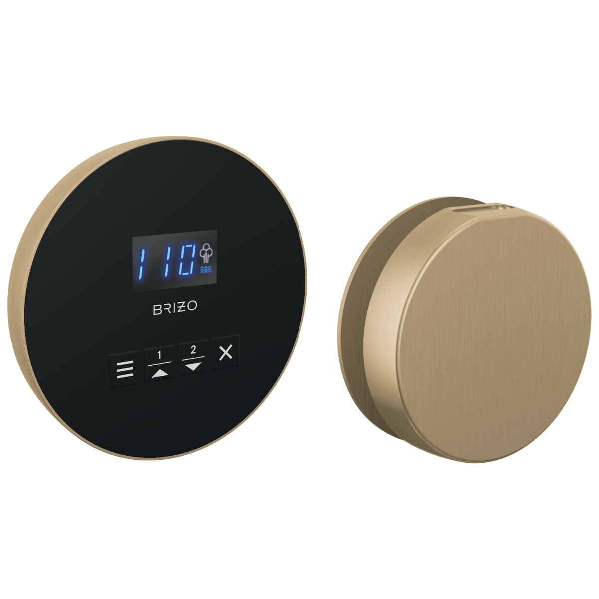 BRIZO Other Elemental Round Steam Set — Lumicoat® Luxe Gold
