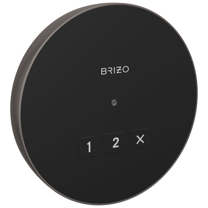 BRIZO Other Elemental Round Exterior Control — Lumicoat® Black Onyx
