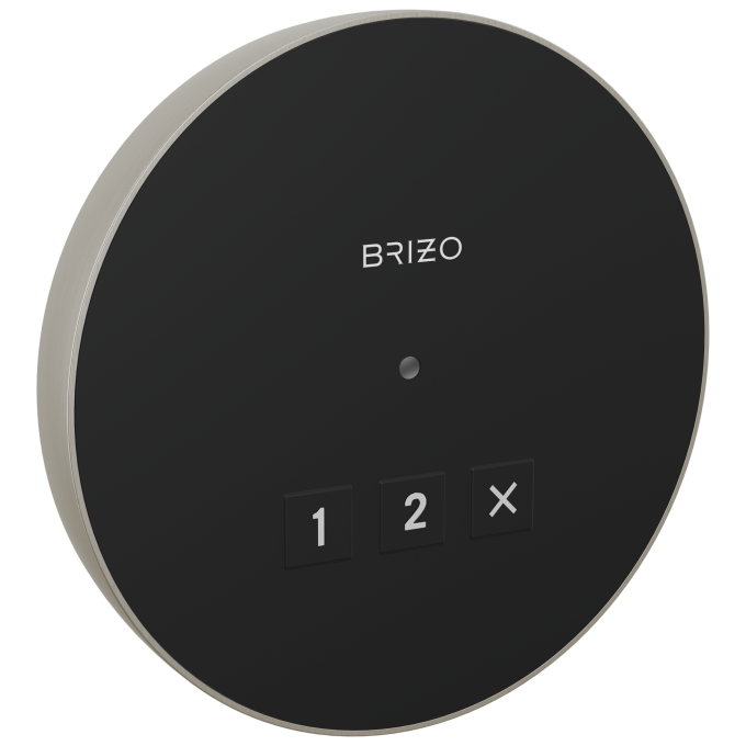 BRIZO Other Elemental Round Exterior Control — Lumicoat® Luxe Nickel
