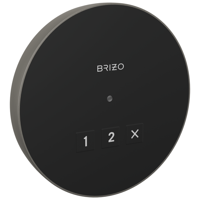 BRIZO Other Elemental Round Exterior Control — Lumicoat® Luxe Steel