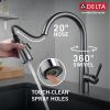 DELTA Essa Single Handle Pull-Down Kitchen Faucet — Arctic Stainless
