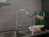 DELTA Essa Single Handle Pull-Down Kitchen Faucet — Arctic Stainless