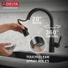 DELTA Essa Single Handle Pull-Down Kitchen Faucet — Matte Black