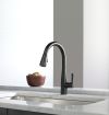 DELTA Essa Single Handle Pull-Down Kitchen Faucet — Matte Black