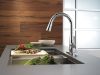 DELTA Essa Single Handle Pull-Down Kitchen Faucet — Chrome