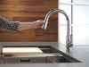 DELTA Essa Single Handle Pull-Down Kitchen Faucet — Chrome