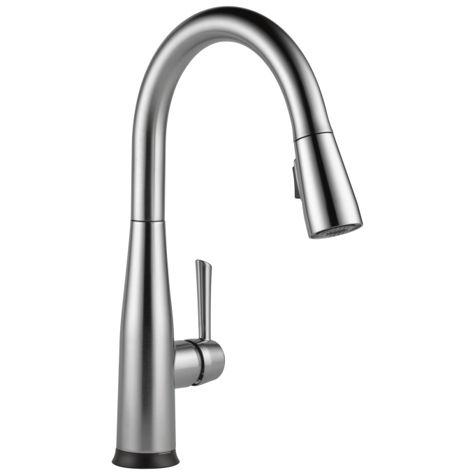 DELTA Essa Single Handle Pull-Down Kitchen Faucet with Touch2O Technology — Arctic Stainless