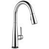 DELTA Essa Single Handle Pull-Down Kitchen Faucet with Touch2O Technology — Chrome