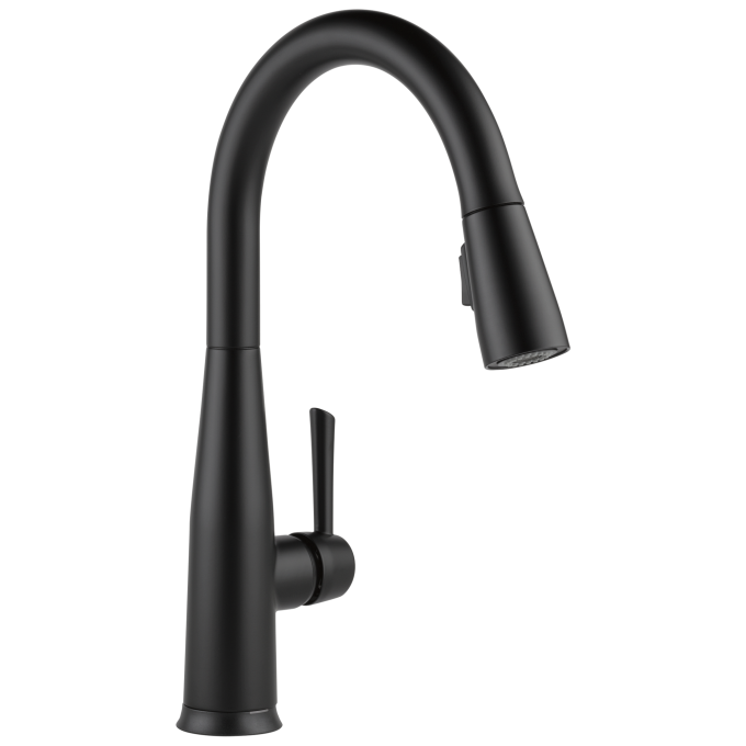 DELTA Essa Touch2O Technology Kitchen Faucet with Touchless Technology — Matte Black