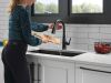 DELTA Essa Touch2O Technology Kitchen Faucet with Touchless Technology — Matte Black