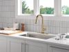 DELTA Essa Touch2O Technology Kitchen Faucet with Touchless Technology — Champagne Bronze