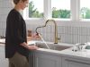 DELTA Essa Touch2O Technology Kitchen Faucet with Touchless Technology — Champagne Bronze