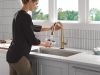 DELTA Essa Touch2O Technology Kitchen Faucet with Touchless Technology — Champagne Bronze