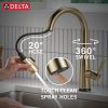 DELTA Essa Touch2O Technology Kitchen Faucet with Touchless Technology — Champagne Bronze