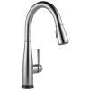 DELTA Essa VoiceIQ Single Handle Pull-Down Faucet with Touch2O Technology — Arctic Stainless
