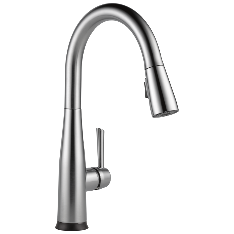 DELTA Essa VoiceIQ Single Handle Pull-Down Faucet with Touch2O Technology — Arctic Stainless