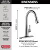DELTA Essa VoiceIQ Single Handle Pull-Down Faucet with Touch2O Technology — Arctic Stainless