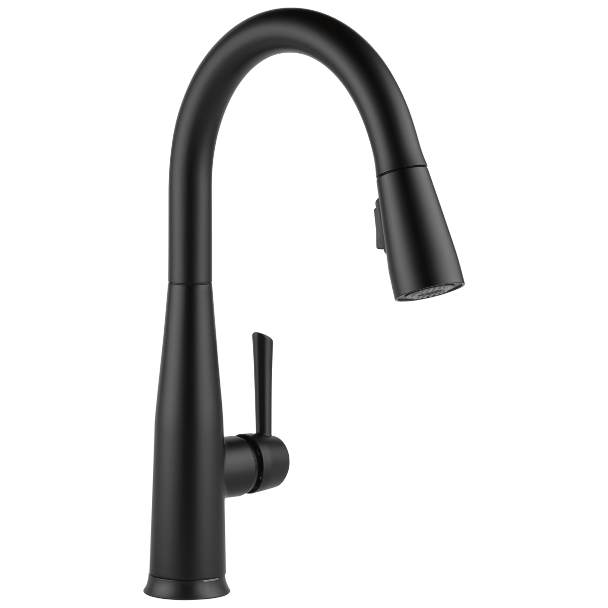 DELTA Essa VoiceIQ Single Handle Pull-Down Faucet with Touch2O Technology — Matte Black