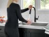 DELTA Essa VoiceIQ Single Handle Pull-Down Faucet with Touch2O Technology — Matte Black