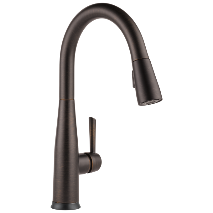 DELTA Essa VoiceIQ Single Handle Pull-Down Faucet with Touch2O Technology — Venetian Bronze