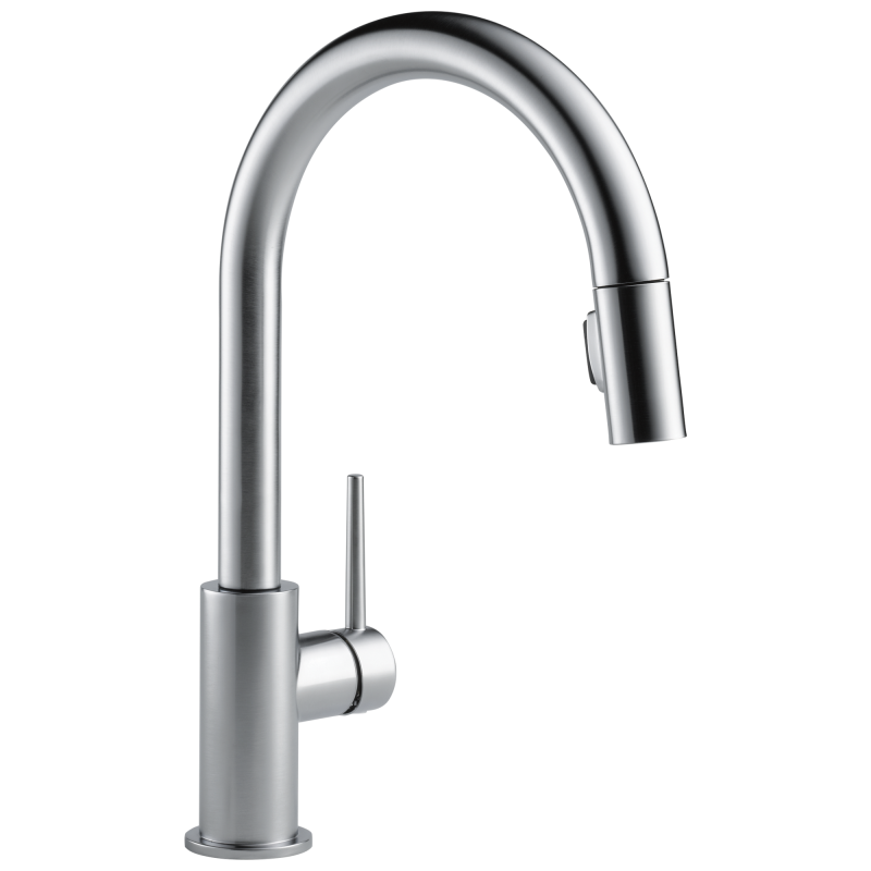 DELTA Trinsic Single Handle Pull-Down Kitchen Faucet — Arctic Stainless