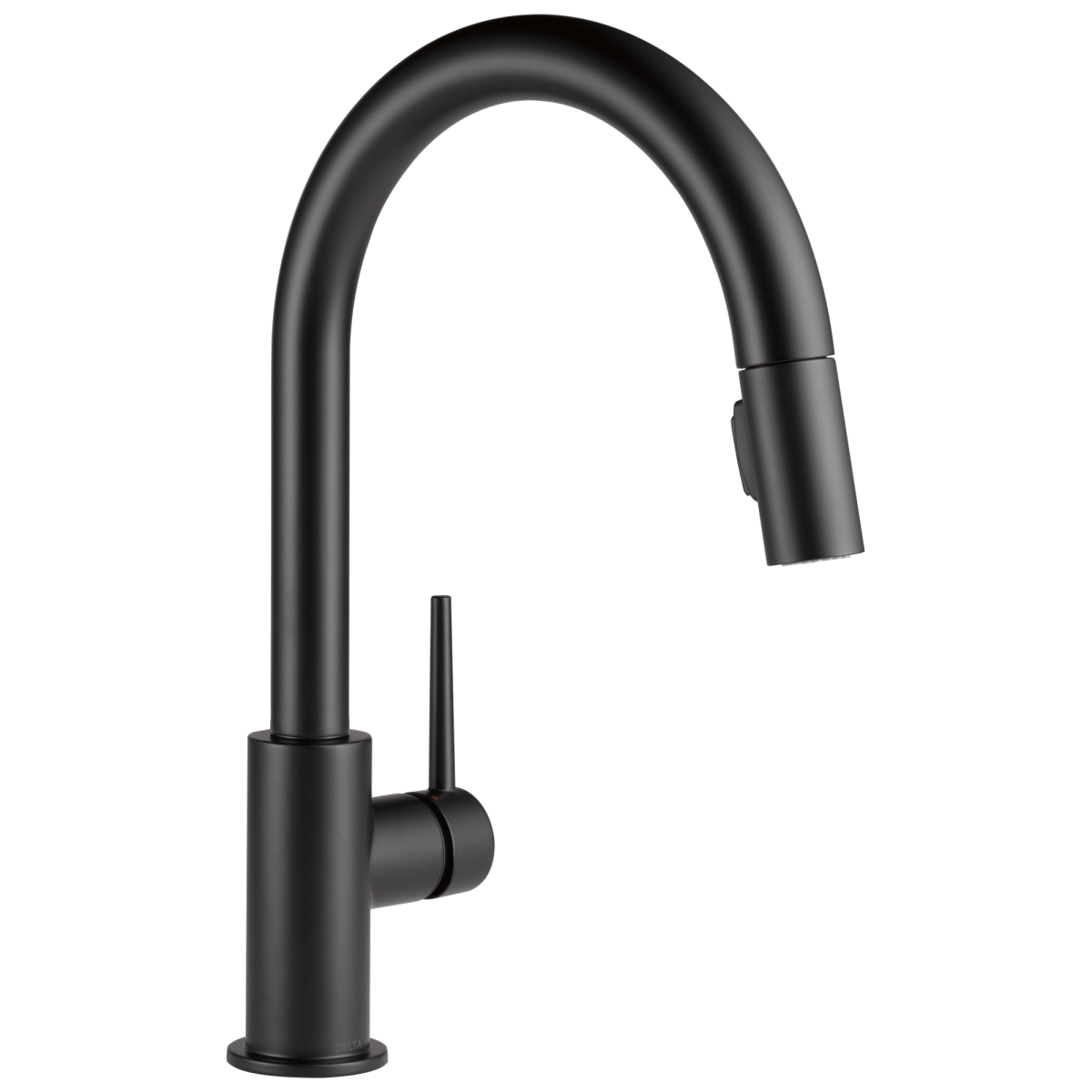 DELTA Trinsic Single Handle Pull-Down Kitchen Faucet — Matte Black