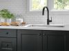 DELTA Trinsic Single Handle Pull-Down Kitchen Faucet — Matte Black