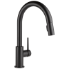 DELTA Trinsic Single Handle Pull-Down Kitchen Limited Swivel — Matte Black