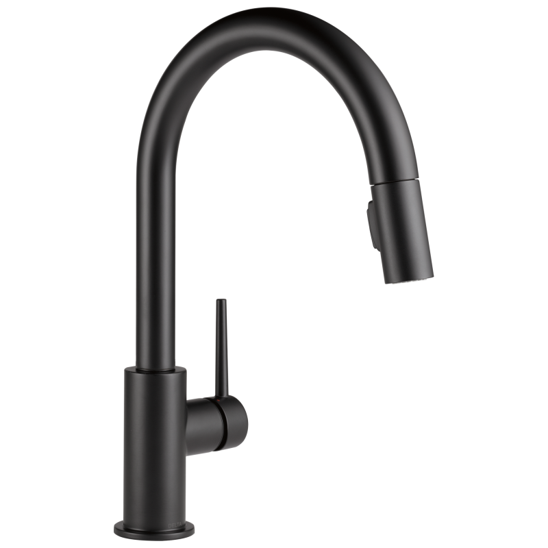 DELTA Trinsic Single Handle Pull-Down Kitchen Limited Swivel — Matte Black