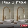 DELTA Trinsic Single Handle Pull-Down Kitchen Faucet — Champagne Bronze