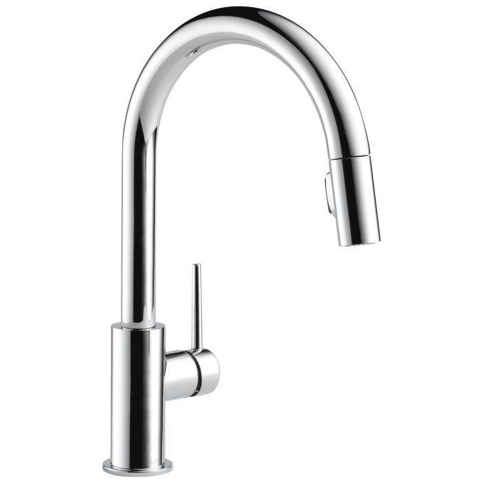 DELTA Trinsic Single Handle Pull-Down Kitchen Faucet — Chrome