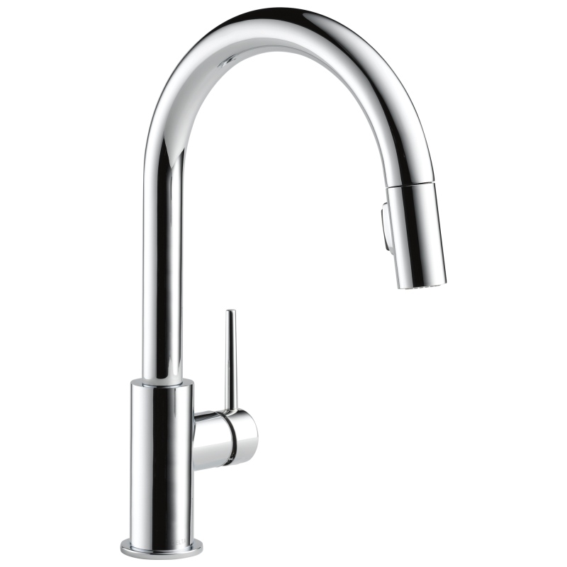 DELTA Trinsic Single Handle Pull-Down Kitchen Limited Swivel — Chrome