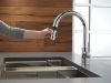 DELTA Trinsic Single Handle Pull-Down Kitchen Limited Swivel — Chrome