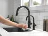 DELTA Other Contemporary Round Beverage Faucet — Matte Black