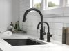 DELTA Trinsic Single Handle Pull-Down Kitchen Faucet with Touch2O Technology — Matte Black