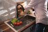 DELTA Trinsic Single Handle Pull-Down Kitchen Faucet with Touch2O Technology — Matte Black