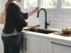 DELTA Trinsic Single Handle Pull-Down Kitchen Faucet with Touch2O Technology — Matte Black