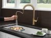 DELTA Trinsic Single Handle Pull-Down Kitchen Faucet with Touch2O Technology — Champagne Bronze