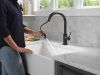 DELTA Trinsic VoiceIQ Kitchen Faucet with Touch2O Technology with Touchless Technology — Matte Black